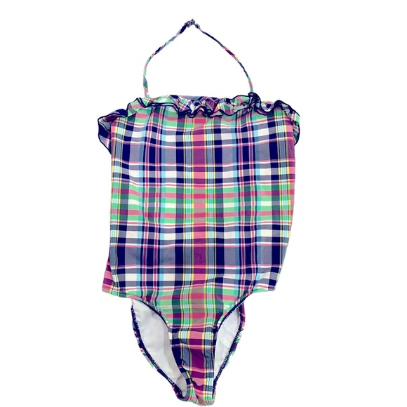 Ralph Lauren Other - RALPH LAUREN GIRLS PLAID RUFFLED ONE PIECE SWIMSUIT